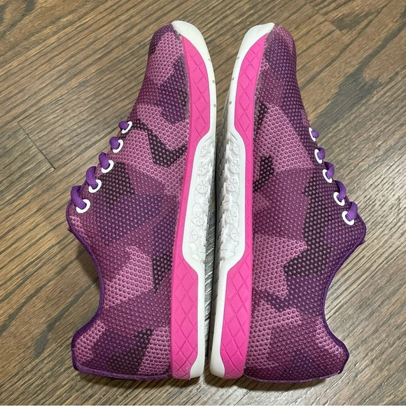 NOBULL PURPLE CAMO TRAINERS Women 6.5 Mens 5 - Picture 6 of 10